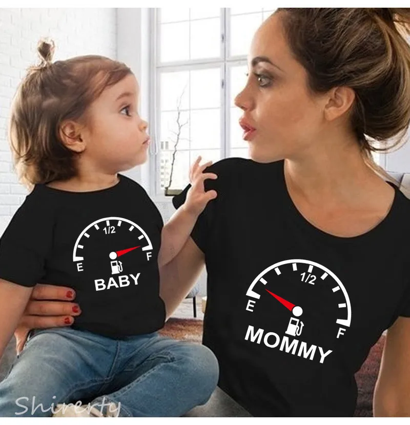 Summer Family Matching Shirt Mother Daughter Father Son Kids T-shirt Tops Rompe Outfits Casual Cotton Family Tshirt Clothes