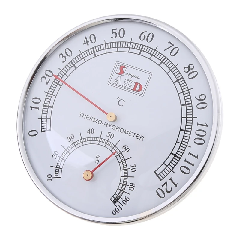 Sauna Thermometer Metal Hygrometer Case Steam Sauna Room Emperature Guage Humidity Meter Bath And Sauna Indoor Outdoor Used