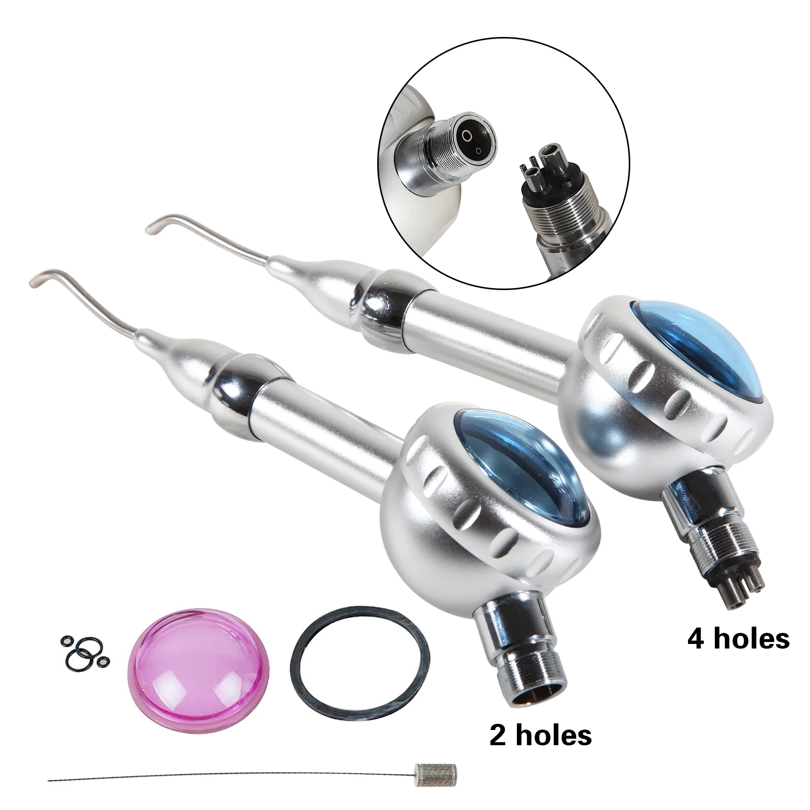 4/2 Hole Dental tools 360ºRotation Air Prophy Jet Teeth Polisher Polishing Dental Supplies 3 Way Air Water Spray Triple Syringe