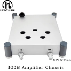 HIFI 300B Tube AMP Aluminum Chassis Shell For 300B Tube Amplifier Aluminum Enclosure 300B Chassis (W342mm H84mm D430mm )