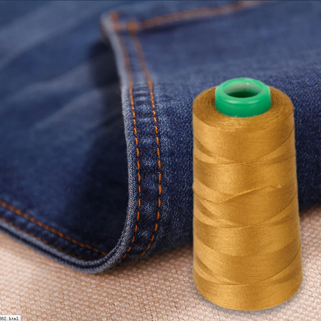 

Heavy Duty Polyester Sewing Thread Roll Machine Hand Embroidery 3000 yards/Spool Durable for Jeans Canvas Home Sewing Kit