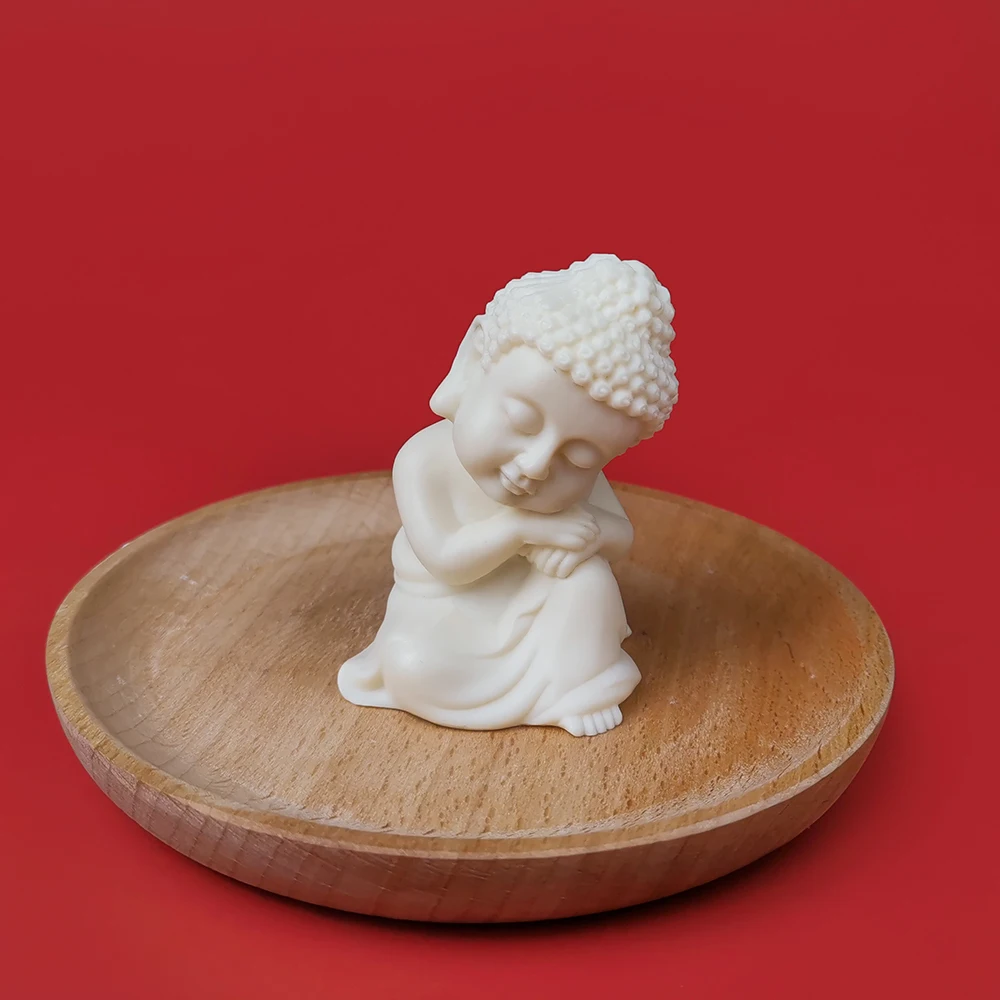 Elephant Buddha Design Candle Mold, 3D Artistic Silicone Mould, Handmade Aroma Wax, Resin Gypsum, DIY Decorating Craft Tools