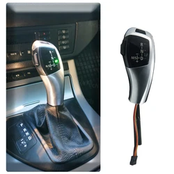 Silver LED Gear Shift Knob for BMW 1 2 X1 X3 X5 Z4 E81 E82 E87 E88 89 E46 E90 91 E92 E93 E39 E60 E61 E63 E64 E38 E84 E53 E85 E89