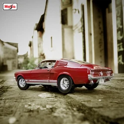 Maisto 1:18 Ford Mustang 1967 Coupe symulacja samochodu aluminiowy model samochodu zbieraj prezenty zabawka