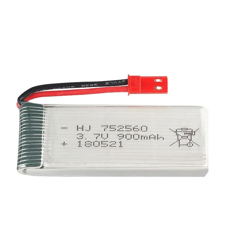 Caricabatterie ricaricabile JST 3.7V 900mah per X5 X5C X5SC X5SW 8807 8807W A6 A6W M68 Rc Drone ricambi batteria 3.7V lipo