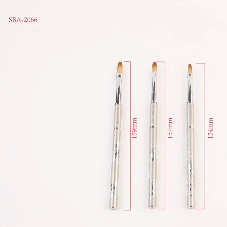 

ArtSecret Nail Art Brush Design Tip Painting Drawing Carving Dotting Pen Builder Acrylic Gel UV SBA-2066 Flat Oval