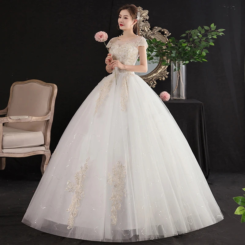 Gaun Pernikahan Ukuran Plus Gaun Pernikahan Antik Gaun Pengantin Berenda Vestido De Novia Princesa