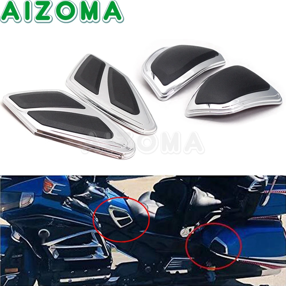 

Motorcycle Fuel Tank Panel Fairing Side Cover + Saddle Bag Trim Protector Cover Case For honda Goldwing GL1800 FB6 2012-2017