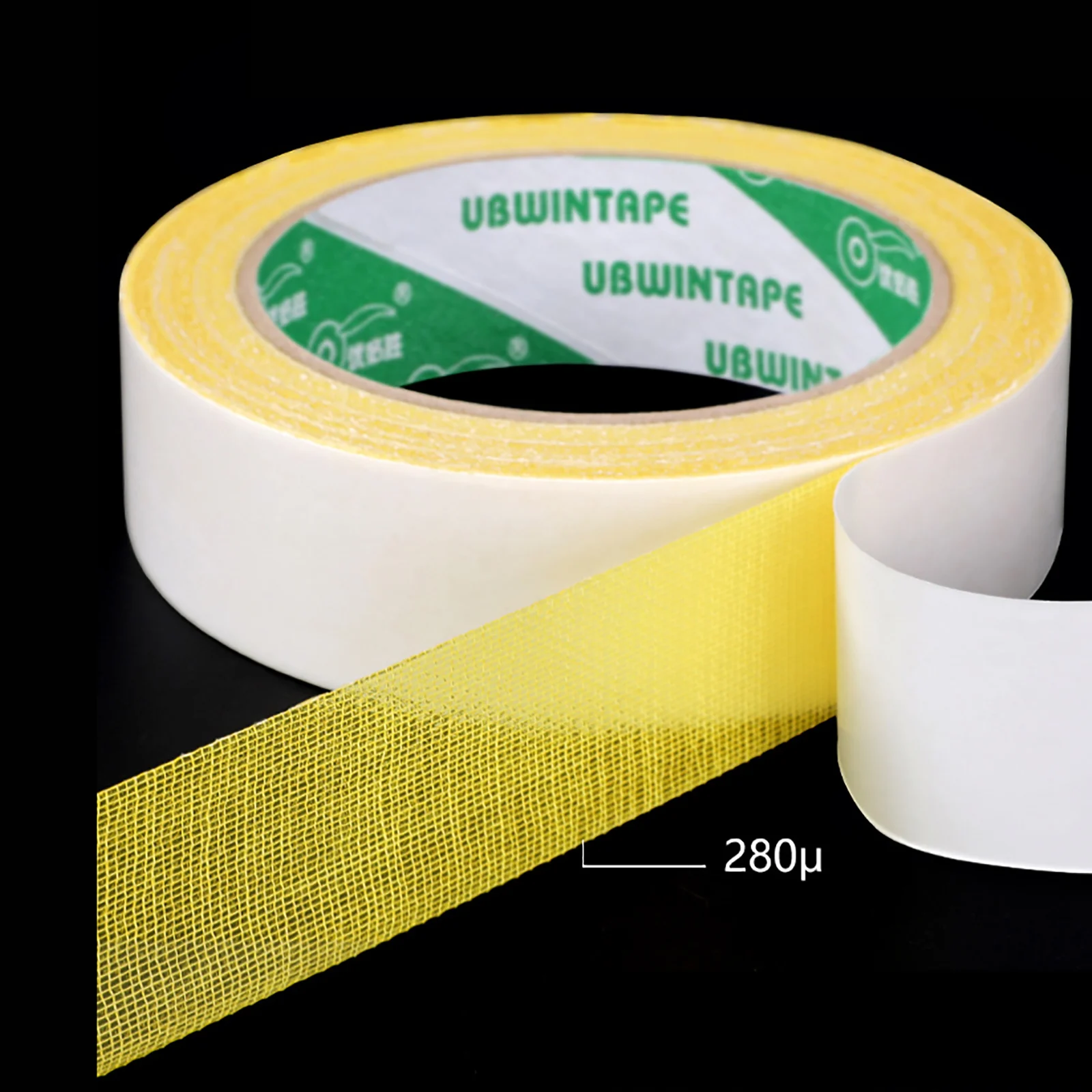 

10m/Roll Yellow Oily Double-sided Tape Cloth Base Self Adhesive Tape For Home/Office/DIY Decoration Width 5mm-60mm