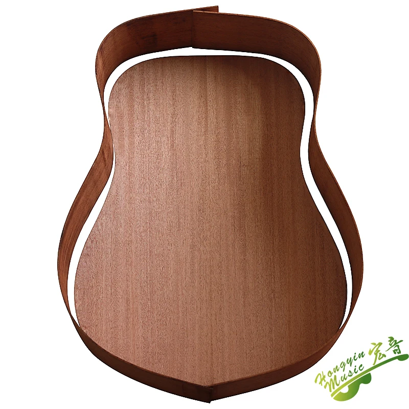 41 inch Dreadnought All single wooden guitar material accessories set khaya solid wood back side Spruce top board solid wood