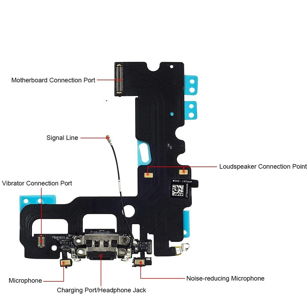 USB Charging Port Dock Connector Flex Cable Microphone Headphone Replacement Part For iPhone 7 7Plus 8G 8 Plus Repair Tools