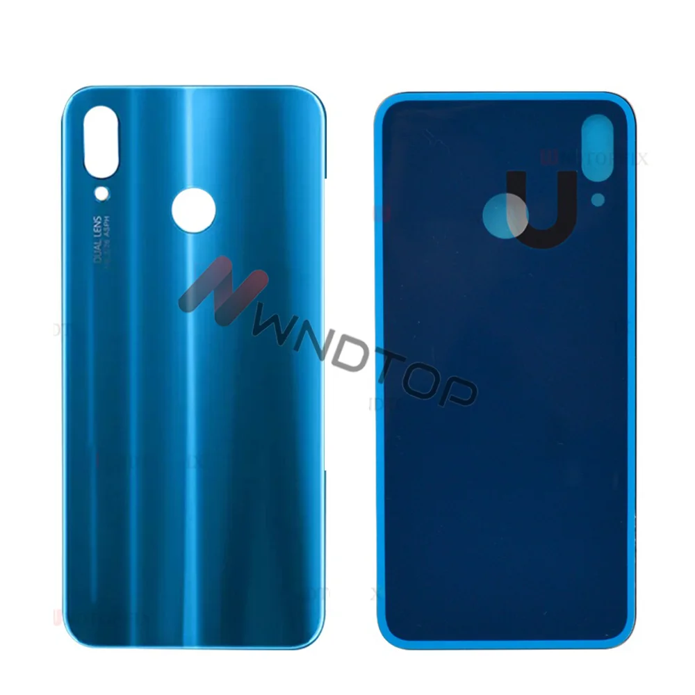 Dla Huawei P20 Lite Pokrywa baterii Tylna szklana obudowa Obudowa Obudowa Dla Huawei P20 Lite Tylna pokrywa Nova 3e Tylna pokrywa z obiektywem aparatu