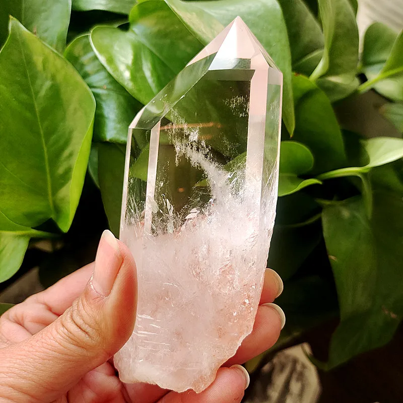 100% Natural Clear Quartz Crystal Tower Stone Wand Point Home Room Decor and Chakra Energy Spiritual Meditation Healing Crystals