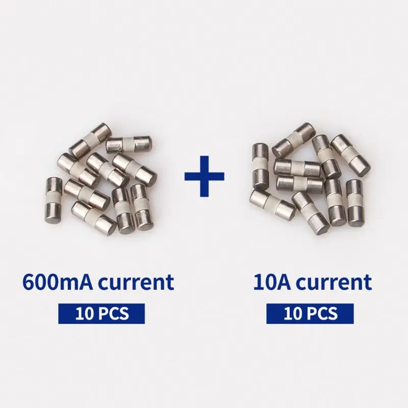 20pcs/10pcs Ceramic For Multimeter Instrument 600mA 10A Ceramic British Plug