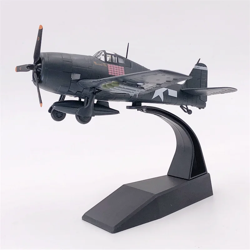 

Diecast 1:72 Battle of Wright Bay WWII F6F Hellcat Fighter Model McCampbell's Car Simulation Model Decorations