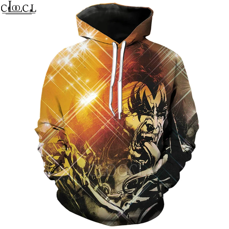 HX Fashion Rock Band KISS 3D Print Men Women Harajuku Hoodie Sweatshirt Unisex Autumn All-match Tops