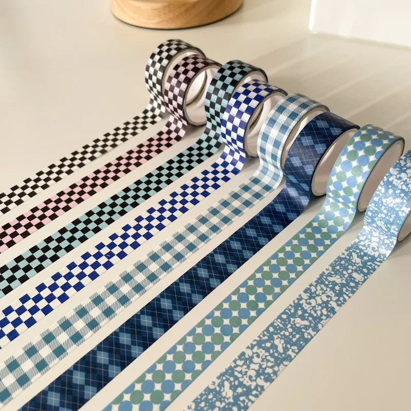 

Клетчатая декоративная клейкая лента в Корейском стиле