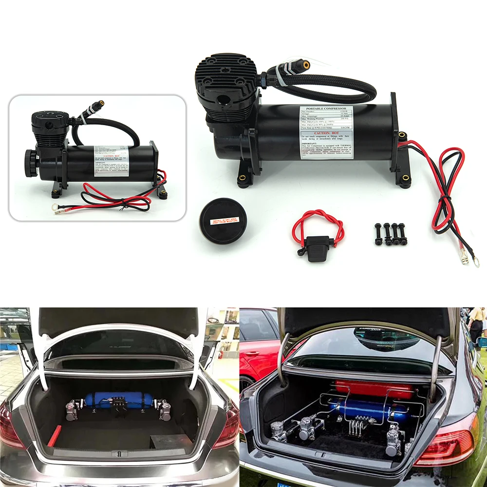 Universal DC 12V 480c MAXPOWER 200 PSI Air suspension Compressure/ Pump Air horn Compressor