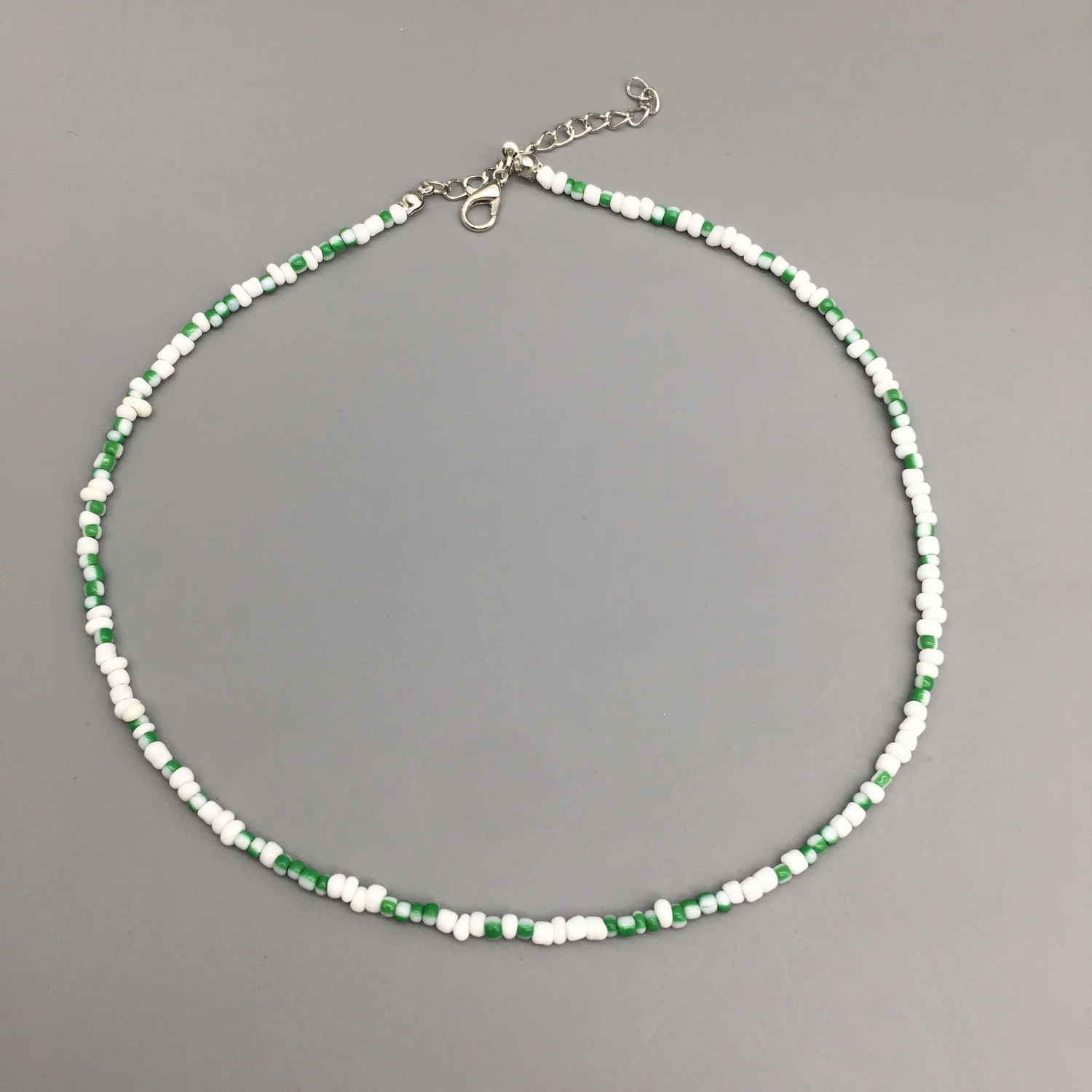 2021 New Spring Bohemia Handmade Colorful Beaded Chokers Necklace For Women Glass Bead Clavicle Chain Boho Beach Jewelry image 3