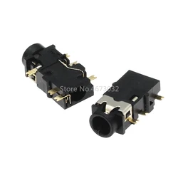 10PCS 3.5 MM headphone socket Audio socket PJ-342 Surface mounted 6 feet Double track gold plated PJ342