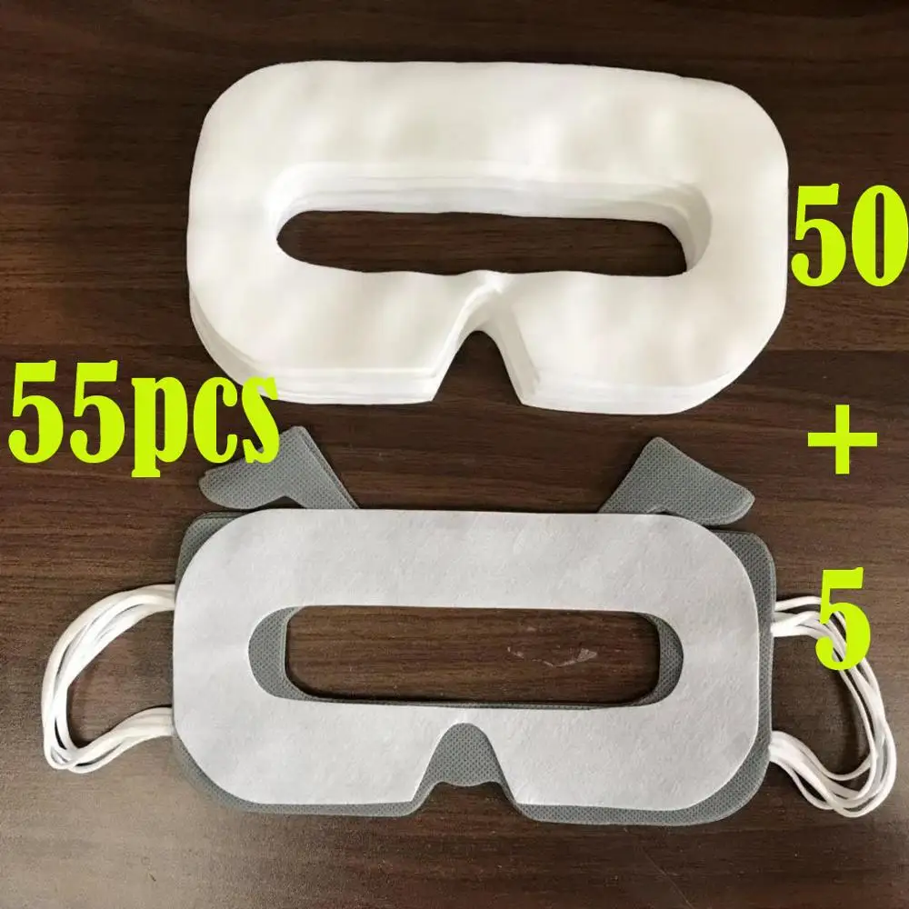 Máscara descartável vr ar, máscara de cobertura facial com 50 peças, sanitária, para prevenir infecções corporais ou óleo facial