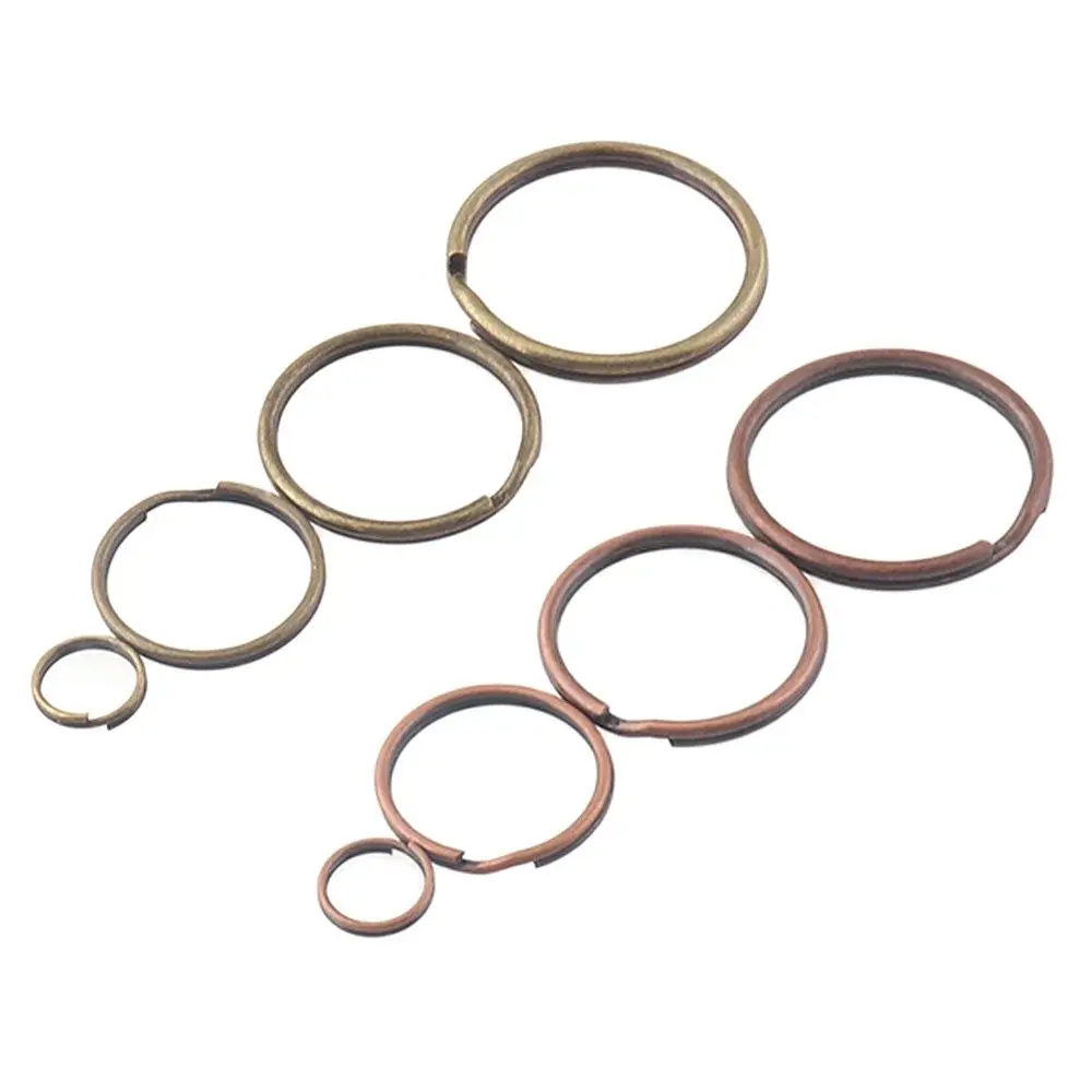 10mm 20mm 25mm 30mm Copper Bronze Split Key Rings Split Key Rings Split Jump Rings,leather key chains key fob 20pcs-100 pcs