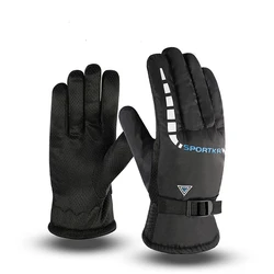 Luvas de esqui de inverno quente luvas de snowboard luvas de equitação da motocicleta luvas de neve à prova dwaterproof água