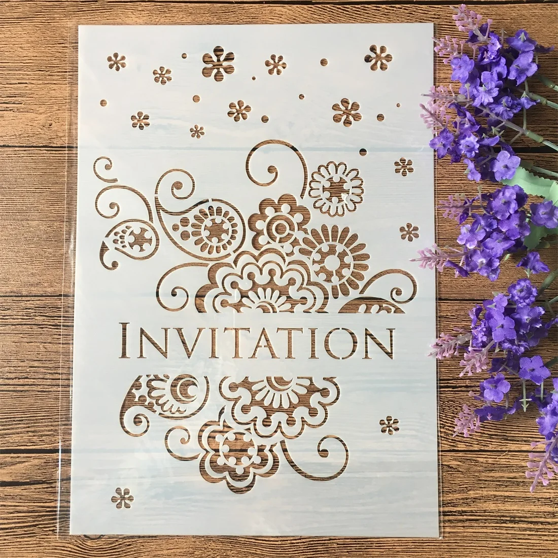 Трафареты A4 для декора стен, 29 см