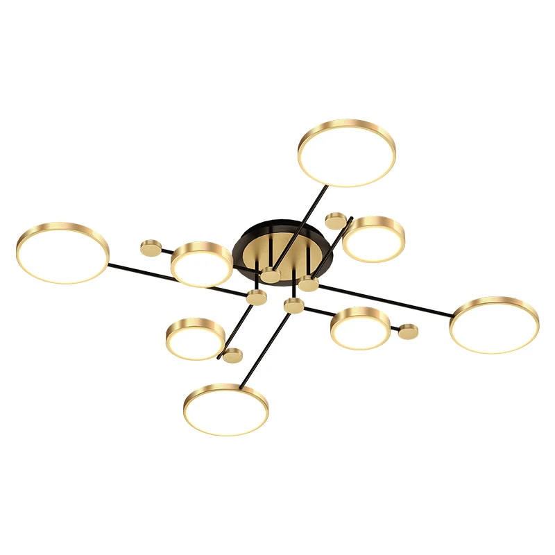 

Chandelier Lighting For Living Room Bedroom New Lamp Gold Frame Aluminum Dropshipping Indoor Fixture Light Lustres