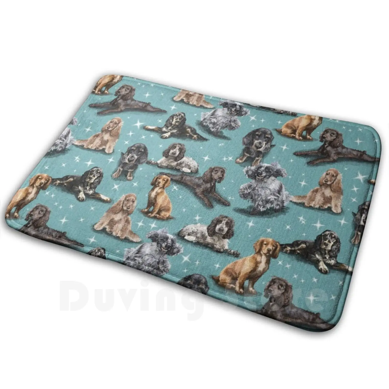 The Cocker Spaniel Mat Rug Carpet Anti-Slip Floor Mats Bedroom Cocker Spaniel Springer Spaniels English American Uk Us Breed