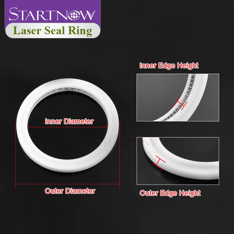 Startnow Laser-Dichtungsring für WSX Raytools Faserlaser-Schneidkopf, Schutzlinse, O-Ring, Unterlegscheibe, Teile