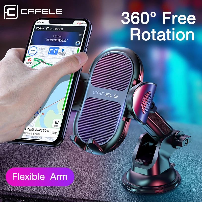 Cafele 360 Degrees Adjust Car Phone Holder Portable Stand For Cellphone Car Mobile Support Phone Mount For iPhone Samsung Xiaomi