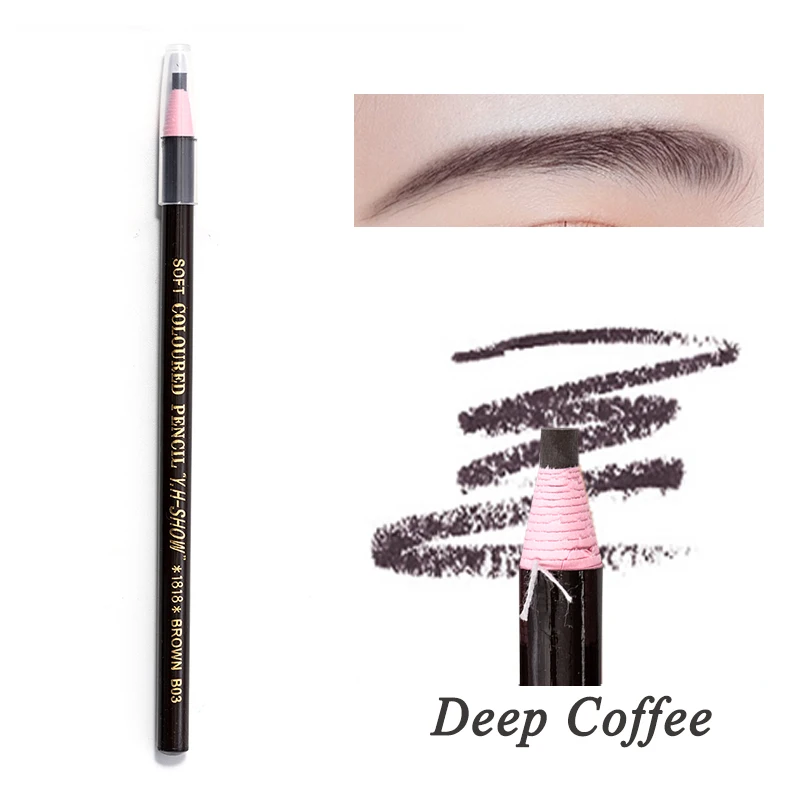 5 Colors 2021 Eyebrow Pencil Waterproof Microblading Pen Long-lasting Eyebrow Enhancer Easy Wear Eye Brow Tint dye Makeup Tools