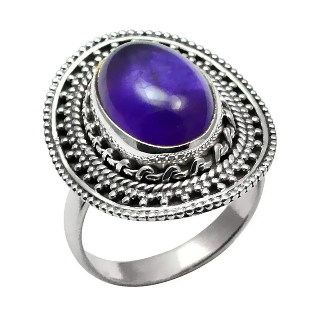 

Оригинальное кольцо с аметистом 925 пробы Silver, США, размер 7,25, 2SR0017