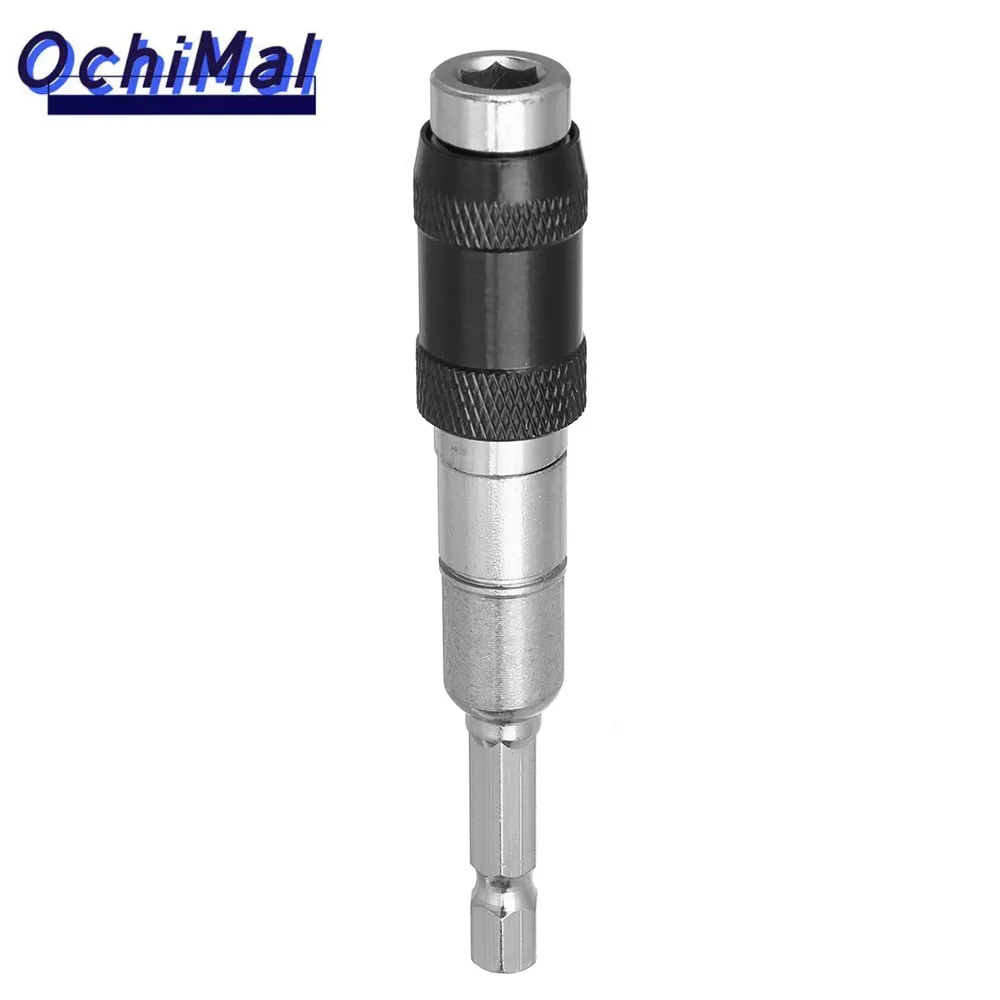 1Pc 6.35mm Magnetic Screw Drill Tip Universal Connection Extension Rod Impact Pivoting Bit Tip Swivel Screw Drill Accessory Bits