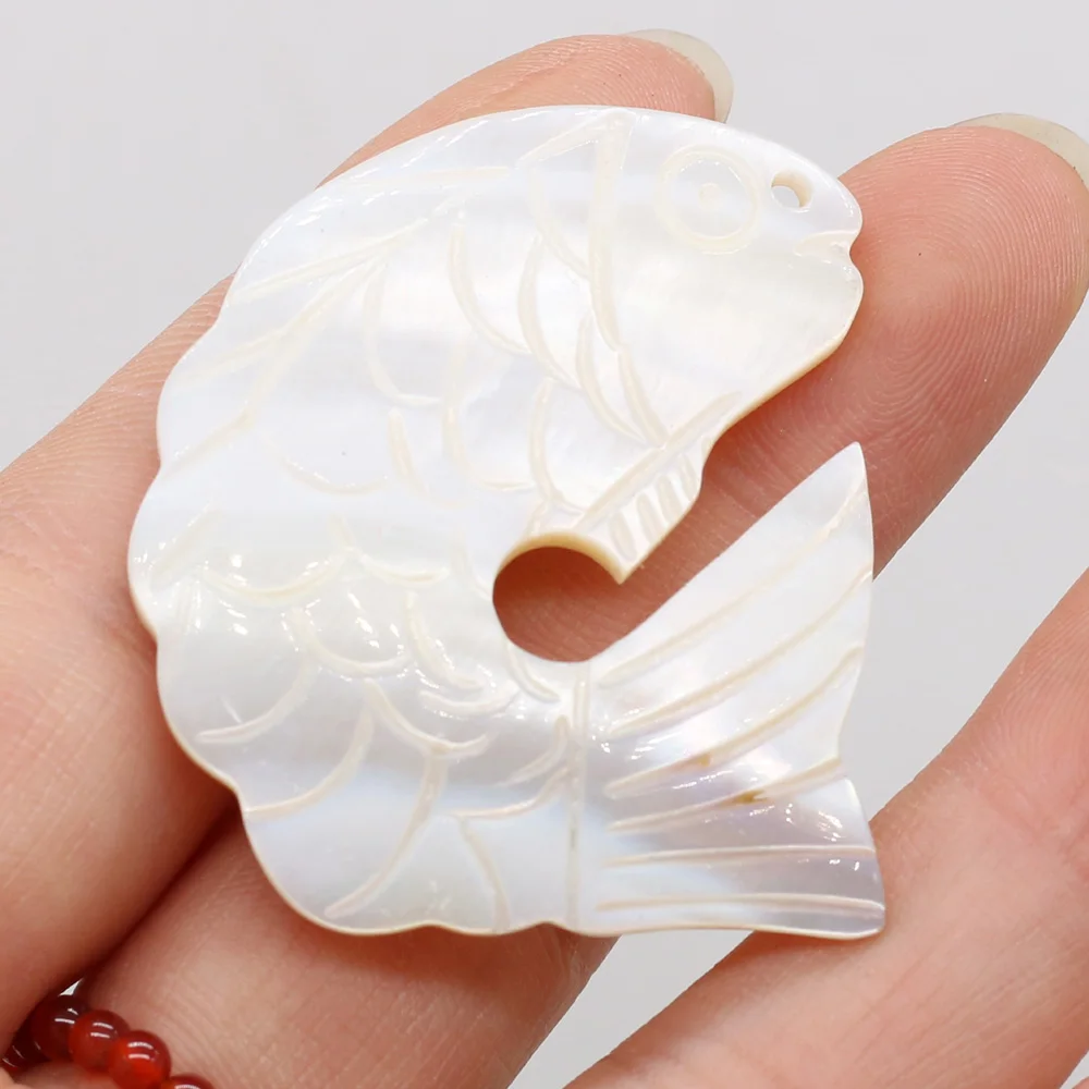 

5 PCS Natural Freshwater Shell White Shell Dolphin Shape Pendant Beads DIY Jewelry Making Necklace Earrings Accessories Gift
