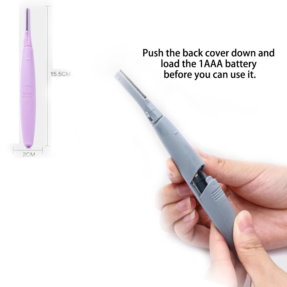 Мини электробритва для бровей, триммер для макияжа, безболезненный эпилятор для бровей, бритв, портативный эпилятор для лица, женский эпиля...