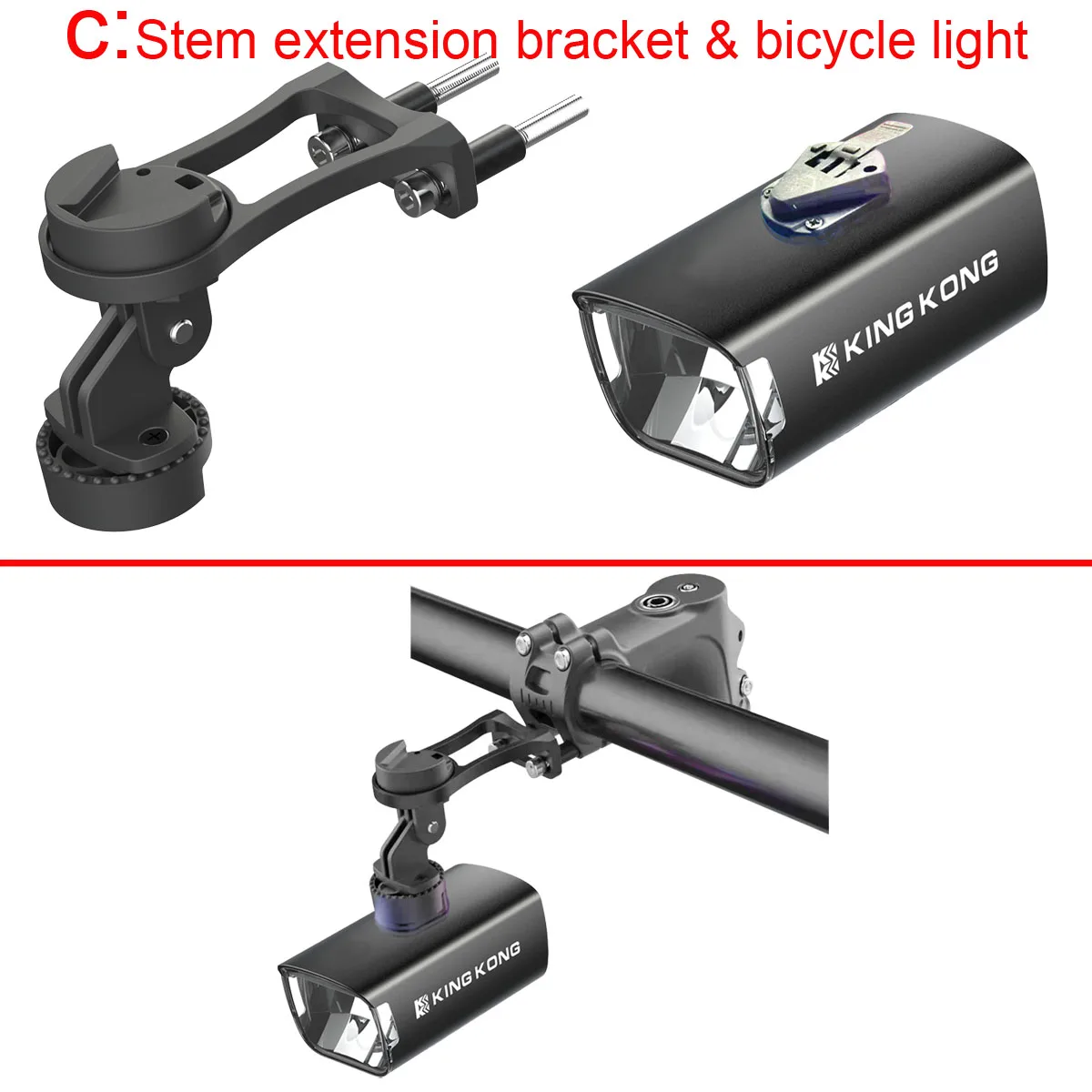 Lifting Bicycle Light and Multi-Function Stopwatch, Strong Light Flashlight, Multi-Road Condition Design Bicycle, and near Light