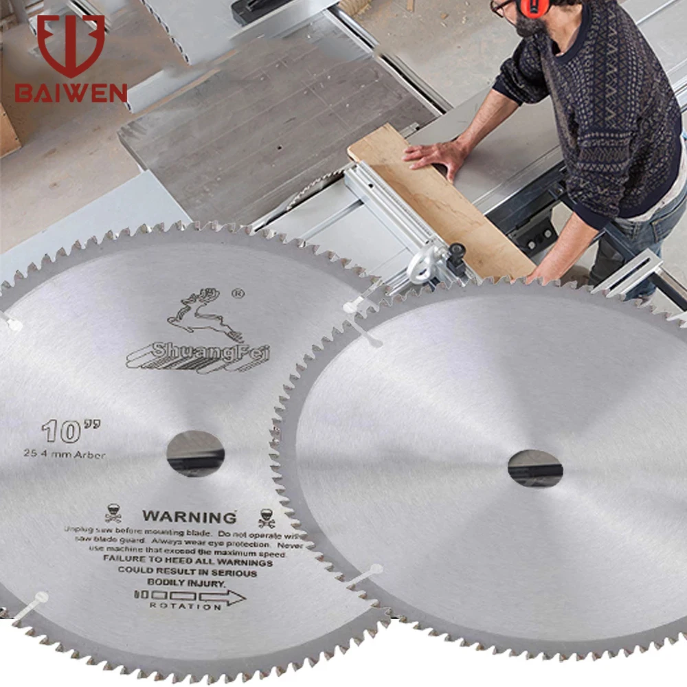 250 mm Kreissägeblatt, 12 Zoll Hartmetall-Hochschneidescheibe, Schneid-Elektrowerkzeuge für Holzbearbeitung, Schleifsäge, 40 T–120 T