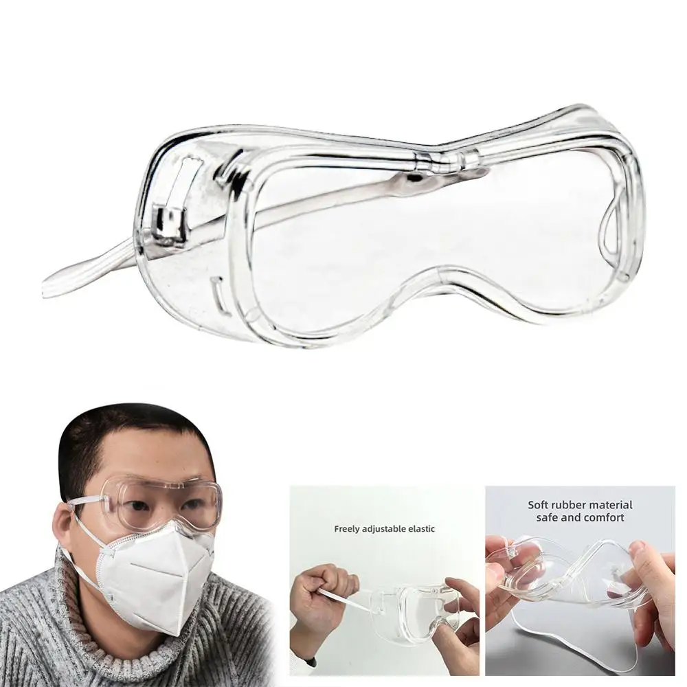 Workplace Face Masks Safety Goggles Eyes Protection Clear Glasses Wind and Dust Anti-virus Anti-fog Protective Glasses toys