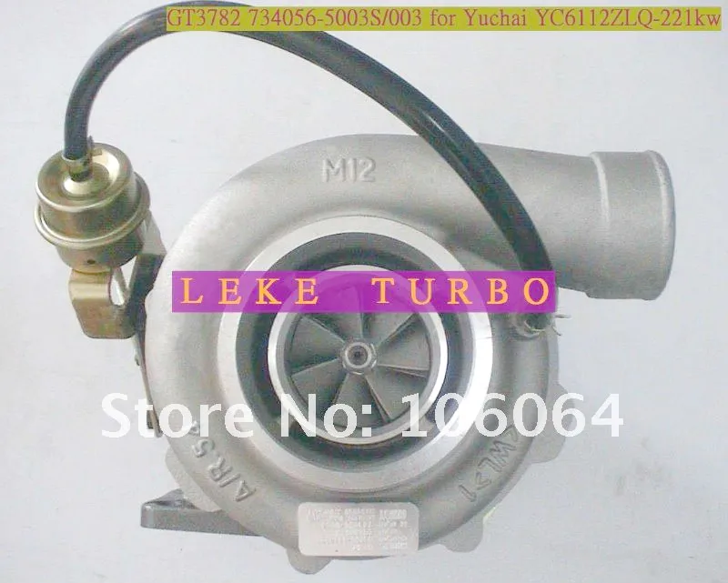 GT3782 734056-5003S 734056-0003 734056 0003 G4700-1118020 Turbo Turbocharger For Yutong bus For Yuchai YC6112ZLQ 221KW