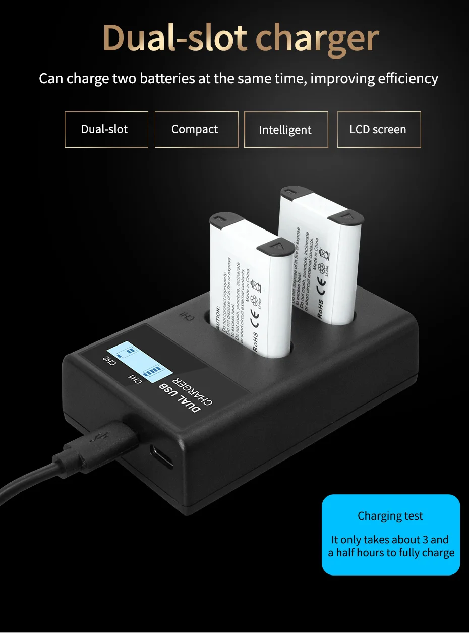 For Sony NP-BX1 npbx1 np bx1 Battery LCD Charger For SONY FDR-X3000R RX100 RX100 M7 M6 AS300 HX400 HX60 WX350 AS300V HDR-AS300R