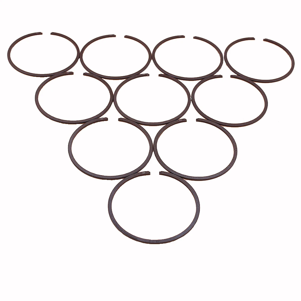 10pcs/lot 37mm 38mm 40mm 42mm 44mm 46mm 47mm 48mm 49mm 50mm 52mm x 1.5mm Piston Ring For Husqvarna STIHL ECHO Jonsered Chainsaw