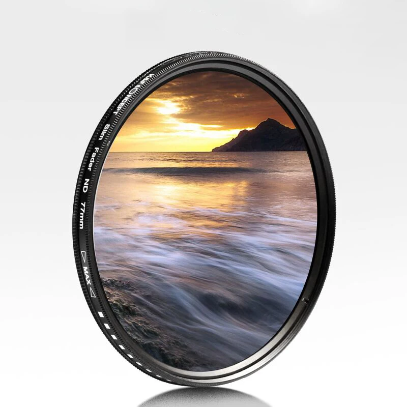 

Adjustable ND2-400 Mid-gray Lens SLR Camera Filter To Reduce The Amount of Light and Restore Colors