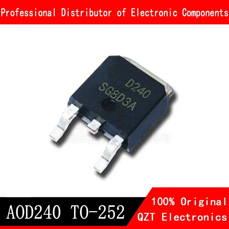 10 unids/lote AOD240 70A 40V TO252 D240 original nueva gran oferta en Stock