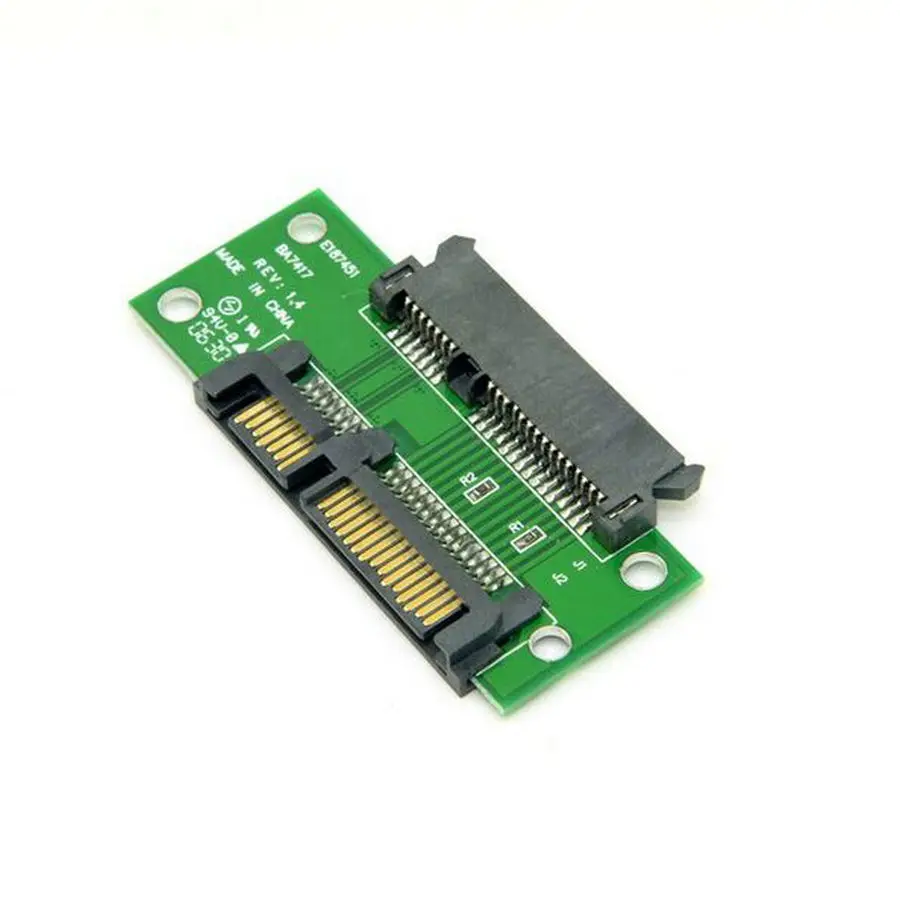 

3.5" & 2.5 inch 22 Pin 7 + 15P SATA Male to Female Extension PCB Converter Adapter Brazil russia Wholesale