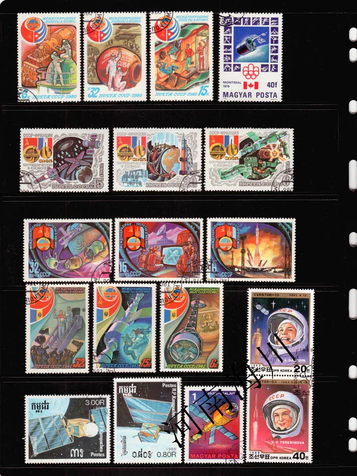 100 different outer Space Stamps real used post Stamps Postage for collection vintage Post Stamps For Scrapbooking Stamps used