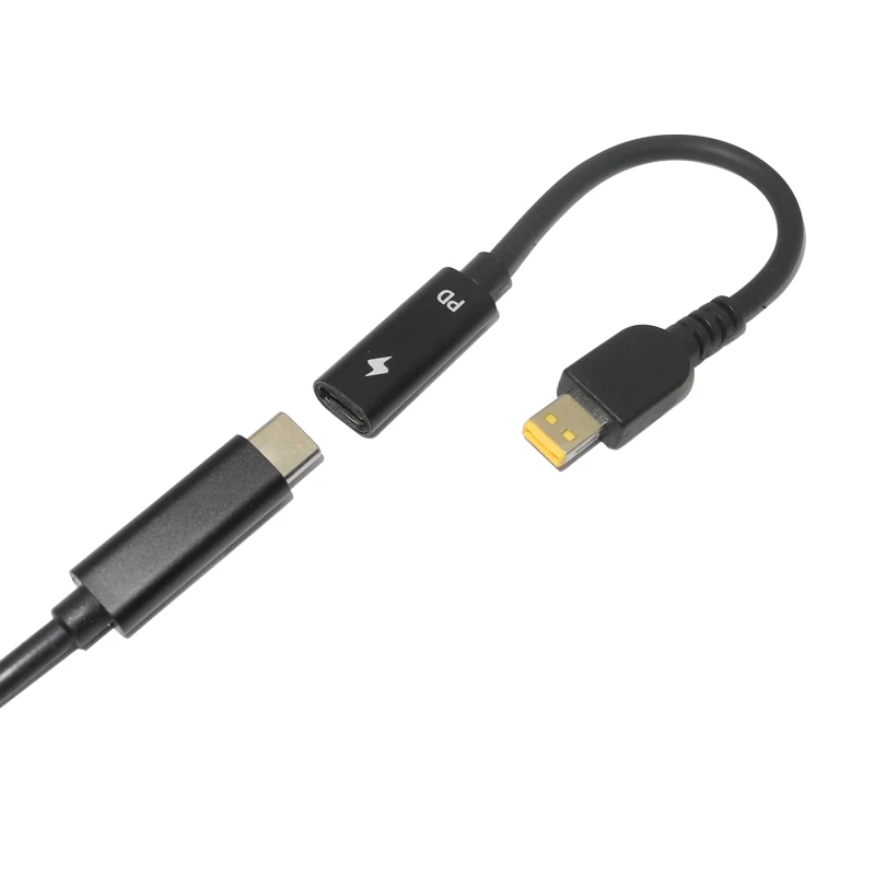 USB tipi C adaptörü dönüştürücü için Lenovo Thinkpad 10 Helix 2 4X20E75066 TP00064A 12V 3A Laptop şarj güç adaptörü konnektör