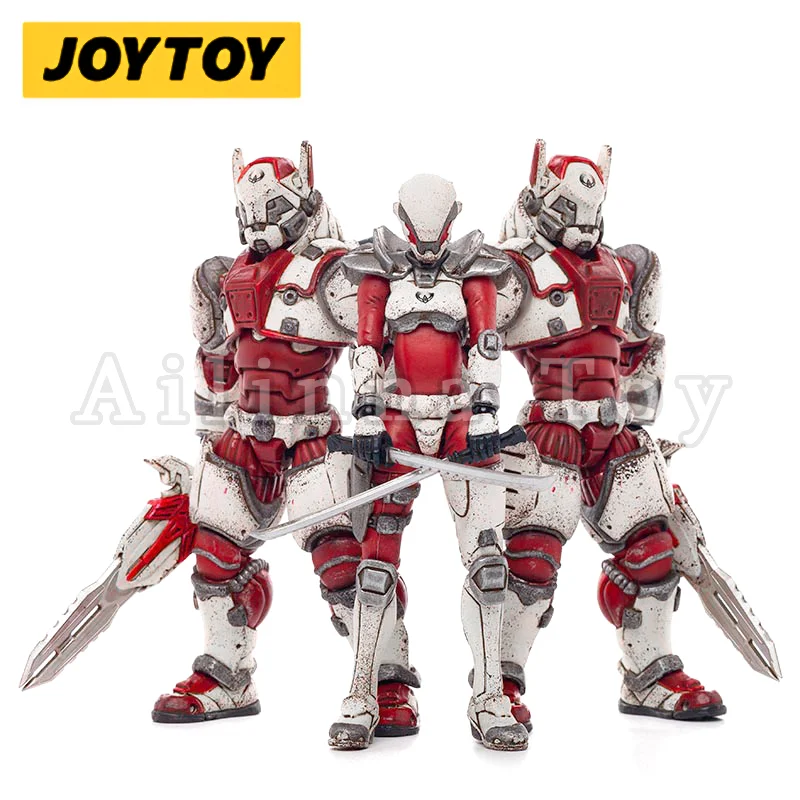 JOYTOY 1/18 3.75 Action Figure (3PCS/SET) Saluk-White Flame Legion Anime Collection Model Toy For Gift