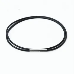 1.5mm 2mm 3mm Black Pu Cotton Cord Waxed Thread Cord String Strap Necklace Rope for Diy Jewelry Making 40cm 50cm 60cm 70cm